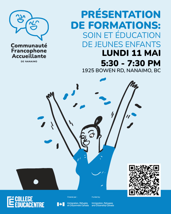 Activités francophones Nanaimo: présentation des formations.